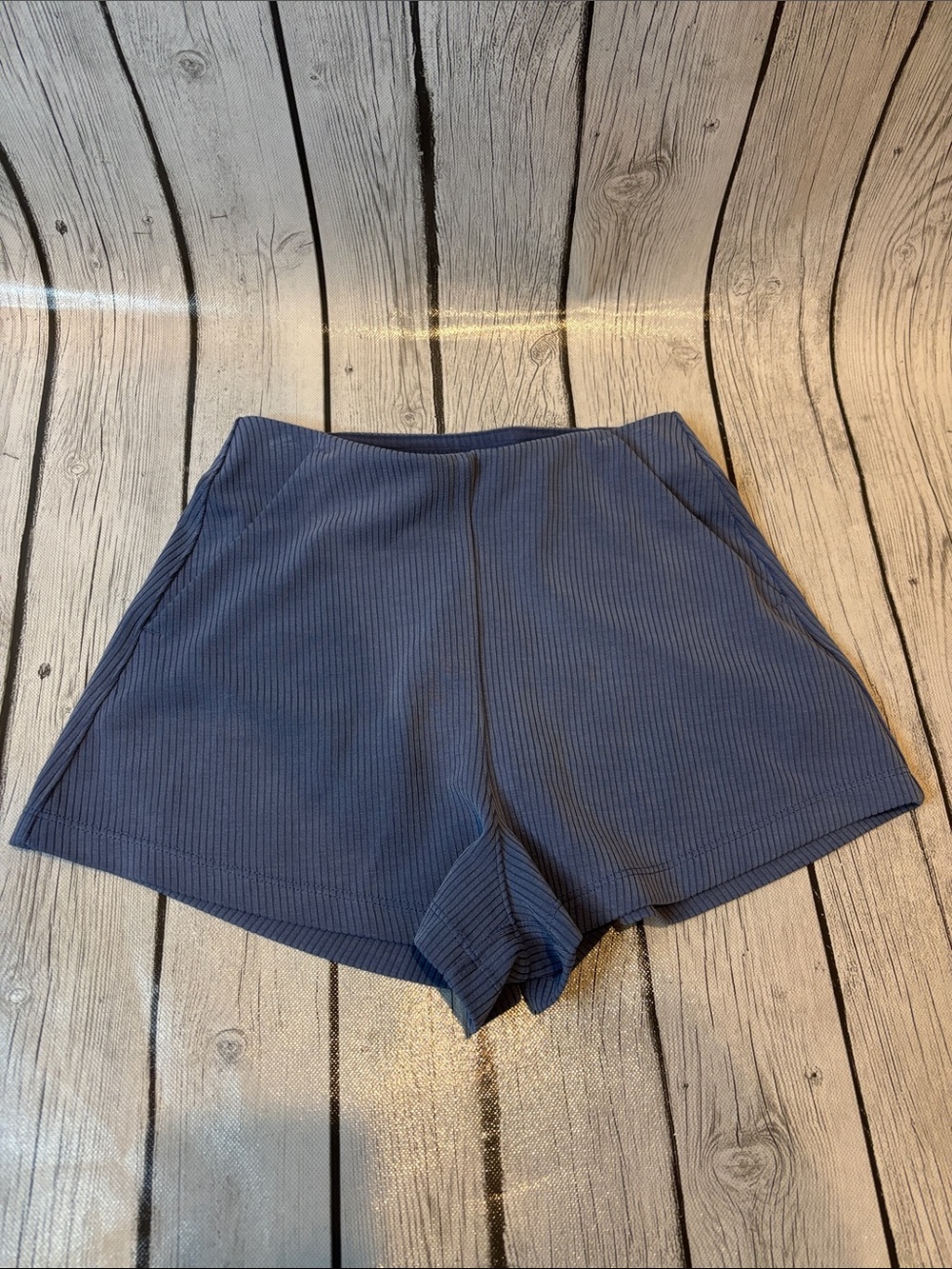 lululemon athletica High-Waist Ribbed Softstream Shorts in Blue size 2